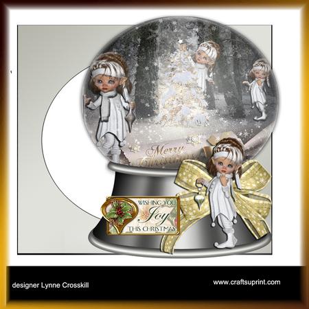 Christmas Fairies Snowglobe Card Kit