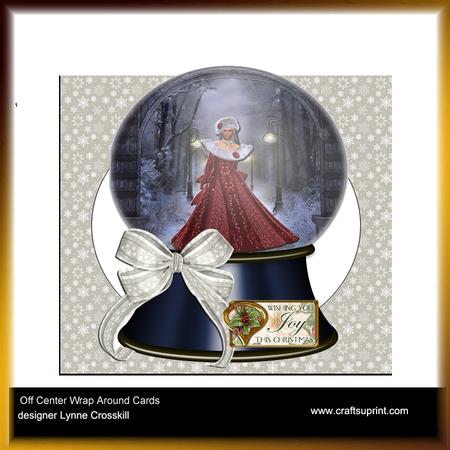 Lady in Red Snow Globe Card Kit