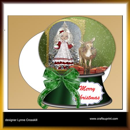 Little Lady Snowglobe Card Kit