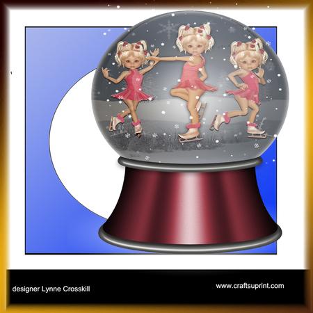 Little Skater Snowglobe Card Kit