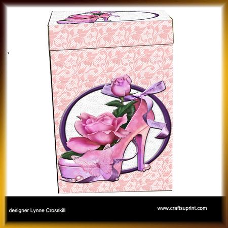 High Heels, Roses & Ribbon Gift Box