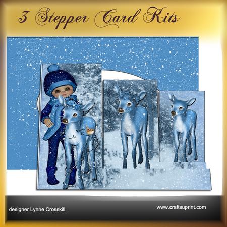 Little Girl Blue 3 Stepper Card Kit
