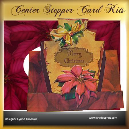 Poinsettia Center Stepper Card Kit