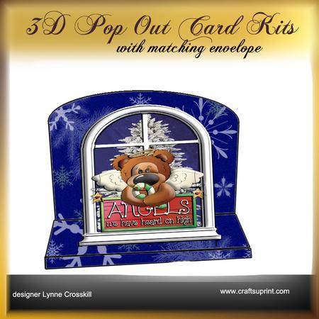 Snow Angels 3D Pop Out Card