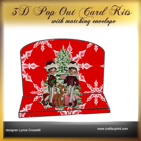Christmas Elf 3D Pop Out Card
