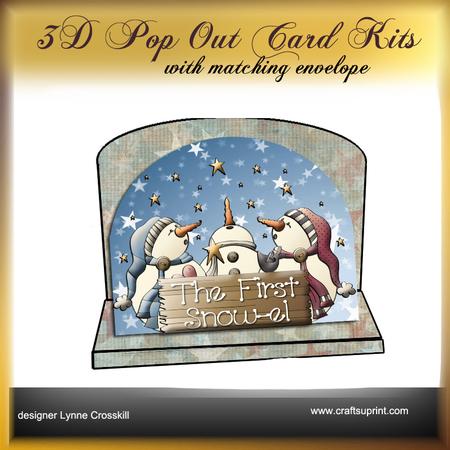 First Snow-el 3D Pop Out Card