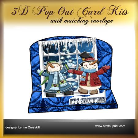 It's Snowtime 3D Pop Out Card