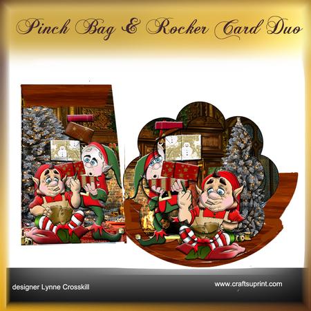 Christmas Rush Pinch Bag + Rocker Card Duo