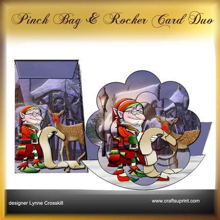 Last Minute Check Pinch Bag + Rocker Card Duo