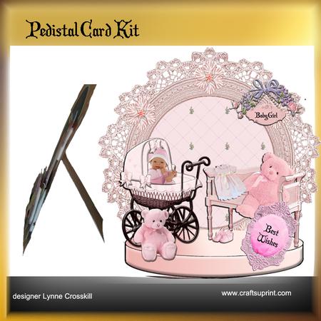 Baby Girl Pedestal Card