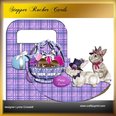 Easter Basket Rocker/stepper Card & Treat Bag Duo