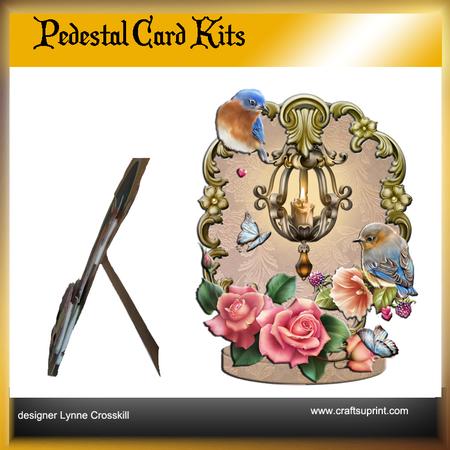 Golden Candlelight Pedestal Card Kit