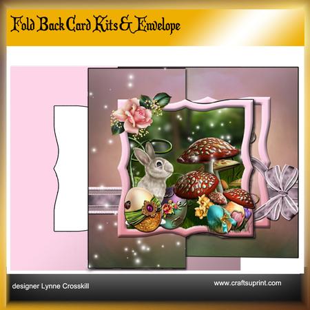 Easter Egg Hunt Fold Back Card Kit & Envelope