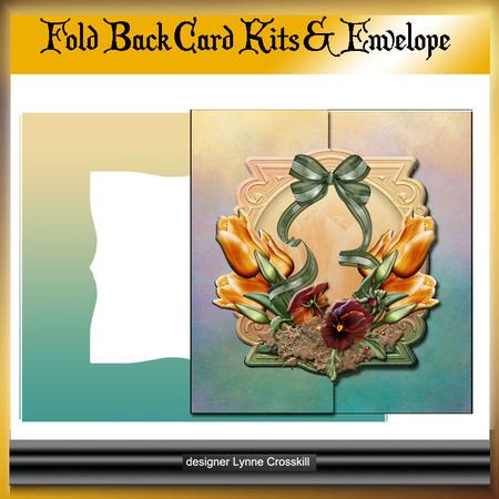 Golden Tulips Fold Back Card & Envelope