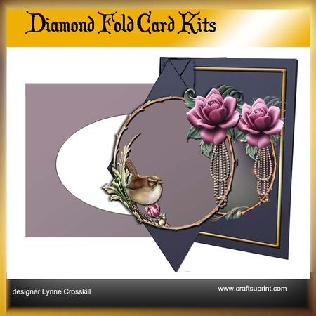 Rose & Pearls Diamond Front Card Kit