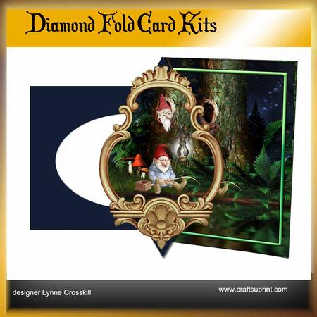 Fishing Gnome Diamond Front Card Kit