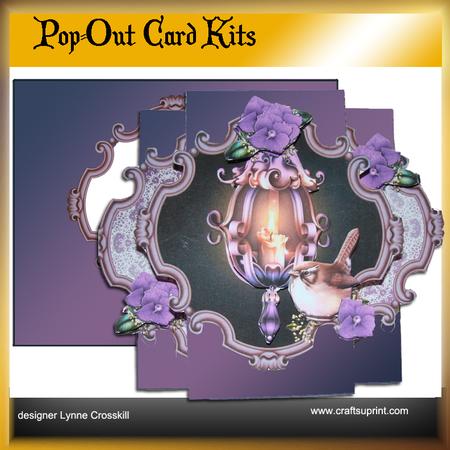 Bird & Candlelight Pop Out Card