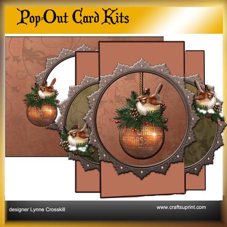 Christmas Chickadees Pop Out Card Kit