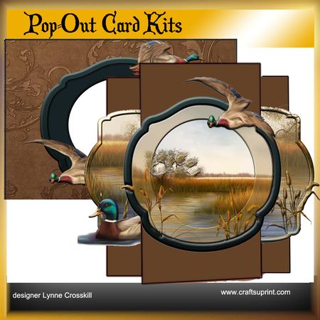 Mallard Ducks Pop Out Card