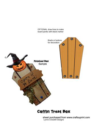Pumpkin Coffin Treat Box