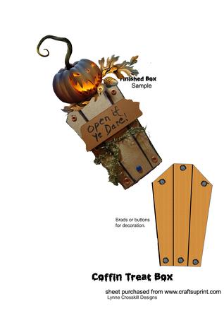 Ghoulish Coffin Treat Box