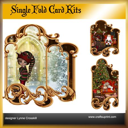 Santa's Sleeping Single Fold Card