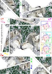 Wolf Kisses Side Stacker Card
