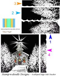 Silent Night Side Stacker Card