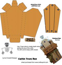 Halloween Coffin Treat Box