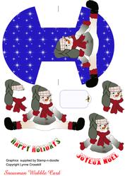 Snowman Wobble Card