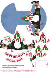 Christmas Penguin Wobble Card