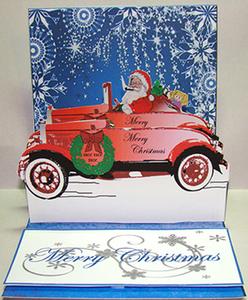 Santa Mobile 3D Pop-up Card Kit