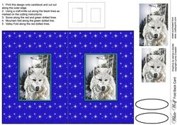 White Wolf Fold Back Card