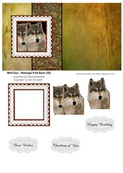 Wolf Duo Fold Back Card