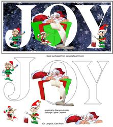 Christmas Joy Large Dl Card Front