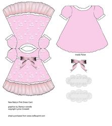 Baby Girl Dress Card