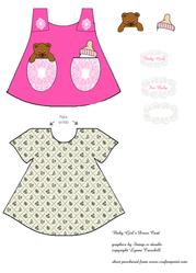 Baby Girl's Dress Card