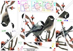 Spring Chickadees Twisted Side Spiral