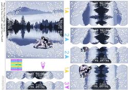 Misty Morn Scalloped Edge Side Stacker Card.