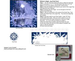 Winter's Night Joy Fold Card Kit