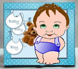 Boy Baby 3D Box Card