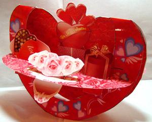 Rocking 3D Valentine Pop-up Card
