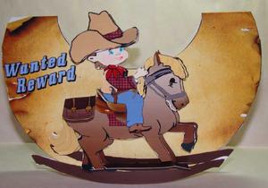 Little Buckaroo 3D Rocking Pop-up Card
