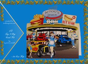 Topnpop -50s Carhop - 3D Card Kit