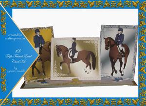Dressage - Triple Twisted Easel Card Kit