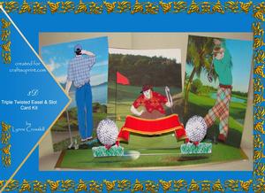 Golfing Father Triple Twisted Easel & Slot Card Kit