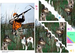Duck Season Scalloped Corner Side Stacker