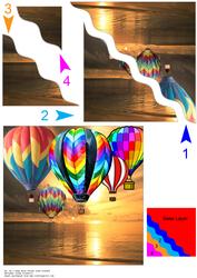 Up, Up & Away Wavy Corner Side Stacker