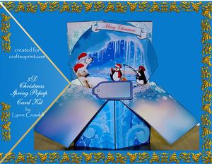 Artic Holiday 3D Spring Popup Card Kit