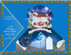 Twas the Night Before Christmas 3D Spring Popup Card Kit